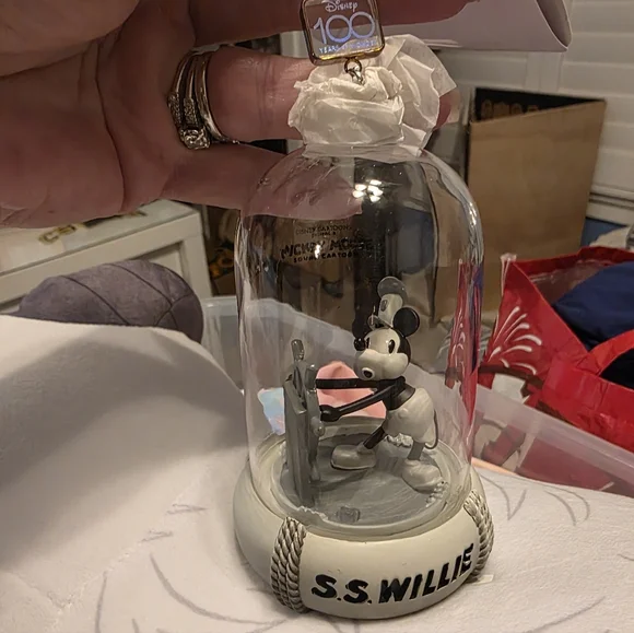 Disney Mickey Mouse S.S. Willie Ornament- Black and White NWT - Picture 6 of 11
